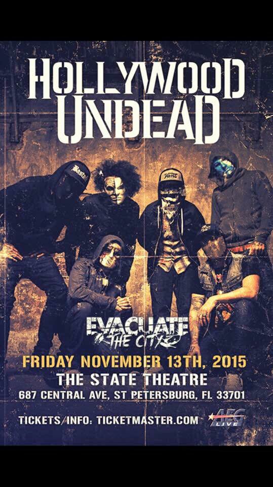 Evacuate the City opens for Hollywood Undead